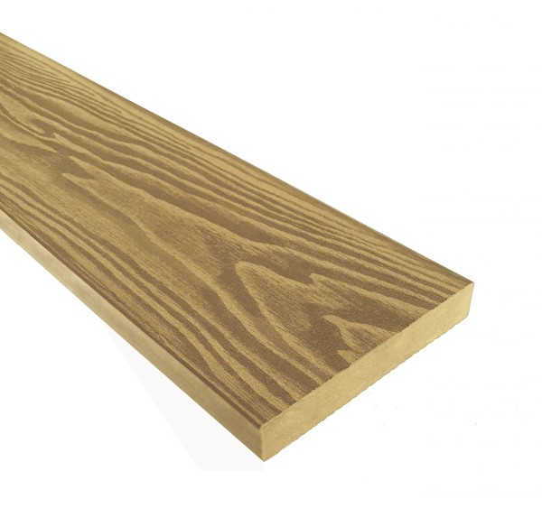 Террасная доска из ДПК Terrapol Смарт 3D Полнотелая без паза Дуб Севилья купить в New Moscow