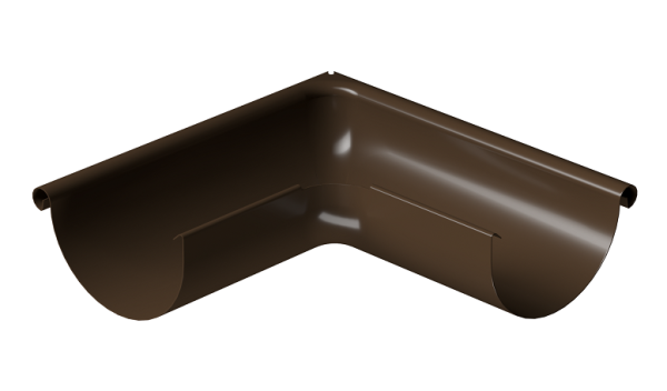 Угол внешний 90° D125 Döcke STAL PREMIUM Каштан, (RAL 8017) купить в New Moscow
