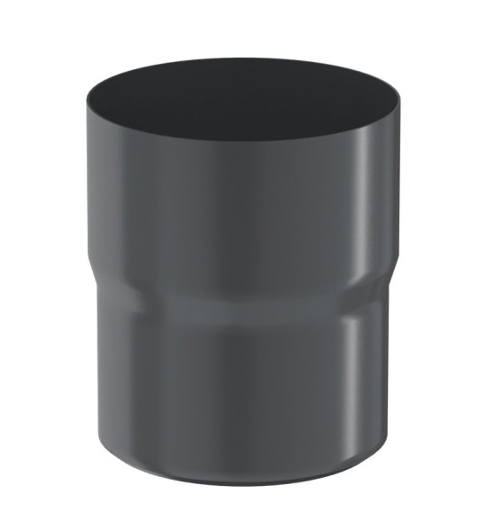 Водосток Aquasistem, система 125x90 - Соединитель трубы RAL 7024 Тёмно-серый купить в New Moscow