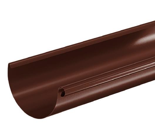 Водосток Aquasistem, система 150/100 - Водосточный желоб 3.00м RAL 8017 Коричневый купить в New Moscow
