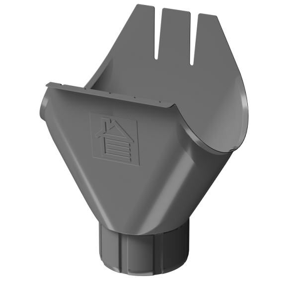 Воронка желоба D125 Döcke STAL PREMIUM Графит, (RAL 7024) купить в New Moscow