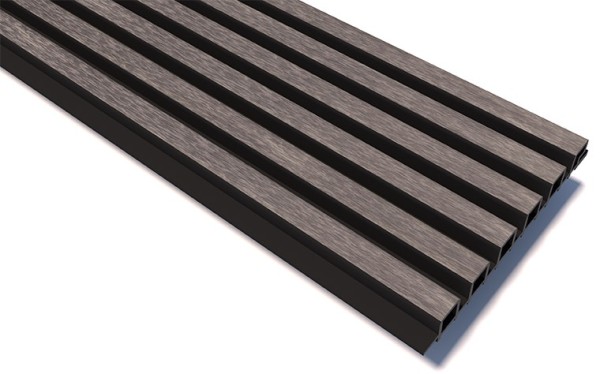 Реечные панели WOODVEX Lines Ultra Smoke gray купить в New Moscow