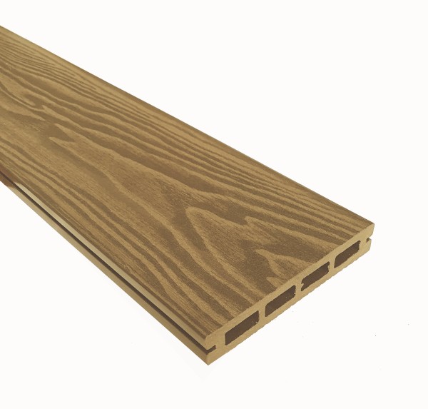 Террасная доска из ДПК Terrapol Смарт 3D Пустотелая с пазом Дуб Севилья купить в New Moscow