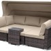 Диван-Трансформер AFINA плетеный из иск. ротанга AFM-320B Brown купить в New Moscow