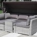 Диван-Трансформер AFINA плетеный из иск. ротанга AFM-320G Grey купить в New Moscow