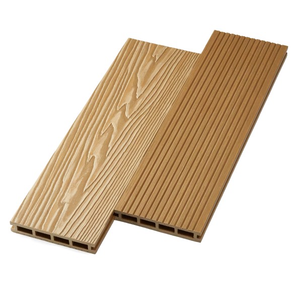 Террасная доска ДПК NanoWood двусторонняя New 3D тиснение + вельвет Орех купить в New Moscow