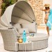 Диван-Трансформер AFINA плетеный из иск. ротанга AFM-325 Beige купить в New Moscow