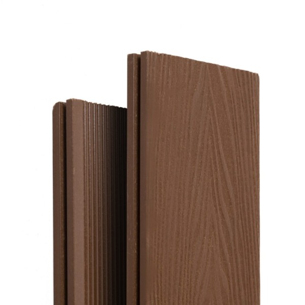 Террасная доска Ecodecking Экстра 3D полнотелая Шоколад купить в New Moscow