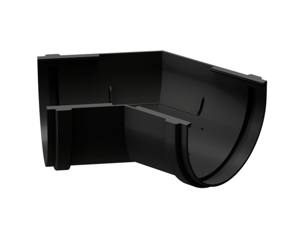 Угол желоба универсал 135˚ Docke Premium ПВХ - Карбон купить в New Moscow