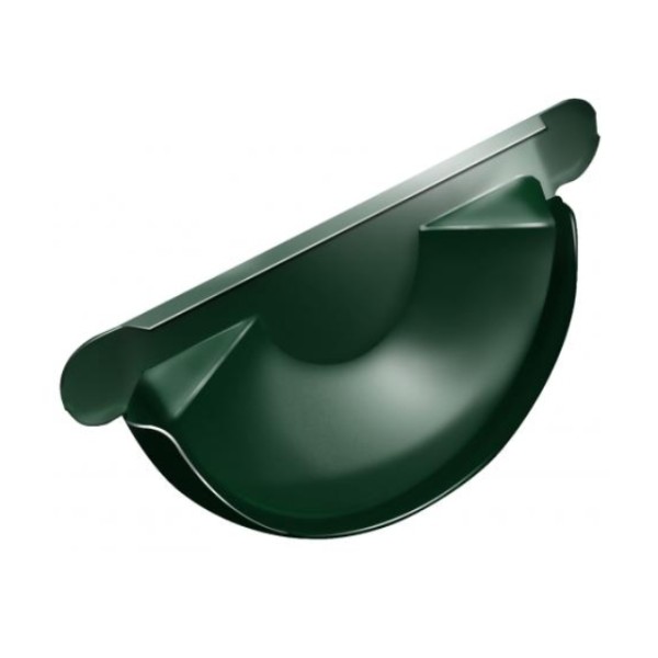 Водосток Grand Line 125x90 – Заглушка желоба RAL 6005 купить в New Moscow