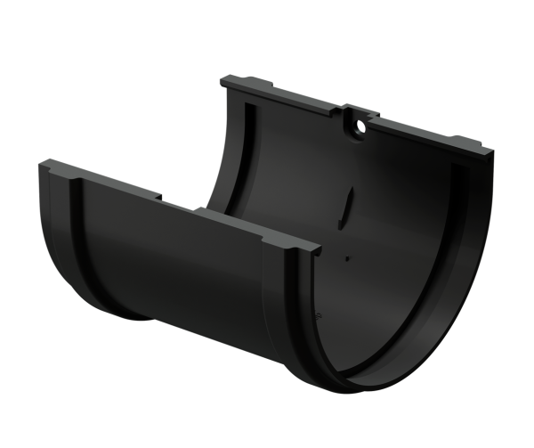 Соединитель желоба Docke Premium ПВХ - Карбон купить в New Moscow