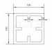 Столб SEQUOIA Evolution 3D WOOD GRAY купить в New Moscow