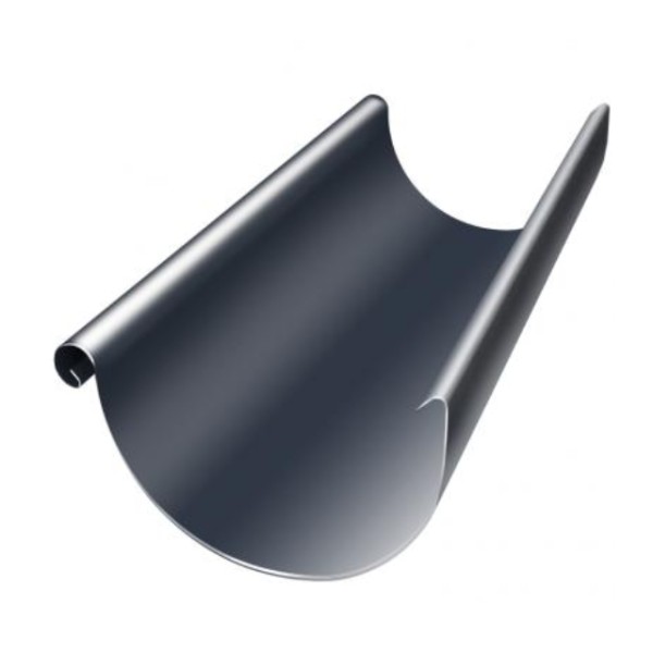 Водосток Grand Line 150x100 – Полукруглый желоб 3 метра RAL 7024 купить в New Moscow