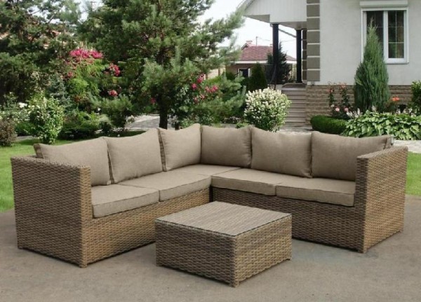 Комплект мебели AFINA плетеной из иск. ротанга YR825B Beige купить в New Moscow
