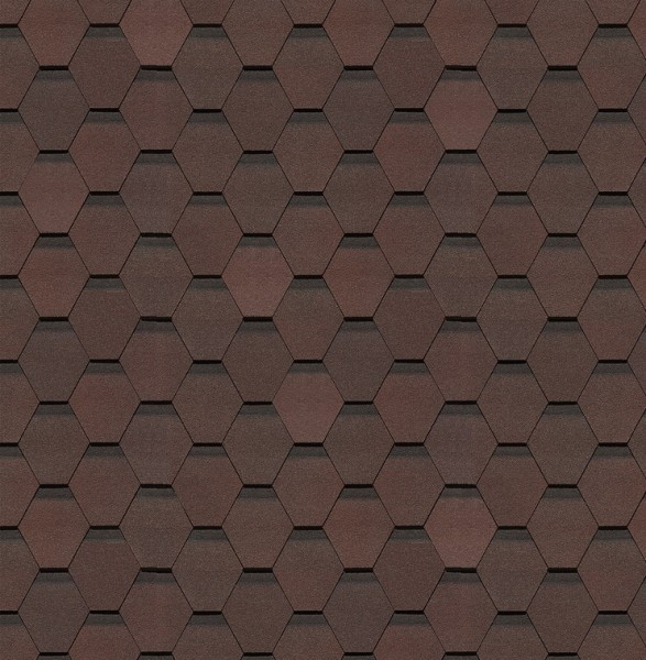Гибкая черепица Docke, коллекция Шеффилд – Зрелый каштан купить в New Moscow