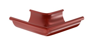 Водосток Aquasistem, система 125x90 - Угол желоба, наружный 90° RR 29 Бургундский