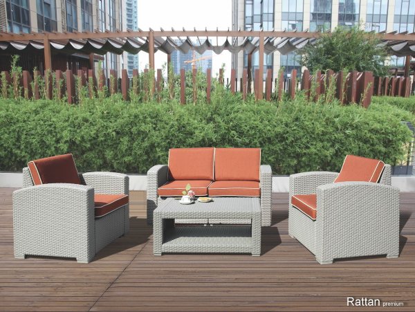 Уличные диваны и кресла коллекции Rattan Premium 4 купить в New Moscow