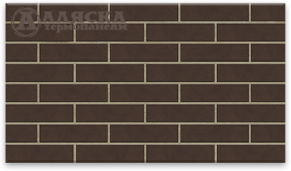 Фасадная Термопанели Аляска Amsterdam brown купить в New Moscow