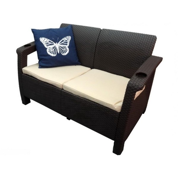Двухместный диван Yalta Sofa Seаt венге купить в New Moscow
