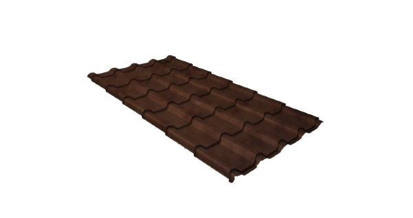 Металлочерепица камея 0,45 Safari Twincolor Brown купить в New Moscow