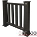 Ограждение из ДПК Outdoor Классик 3D STORM чёрный купить в New Moscow