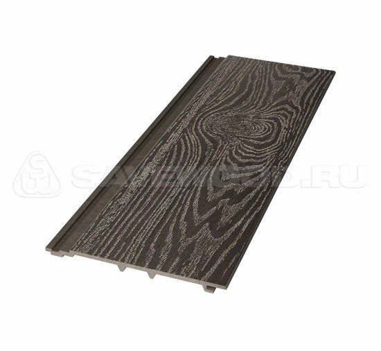 Сайдинг из дпк savewood sw-cedrus тангенциальный распил темно-коричневый купить в New Moscow
