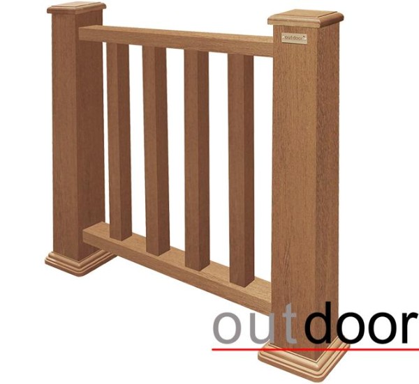 Ограждение из ДПК Outdoor Классик 3D STORM дуб купить в New Moscow