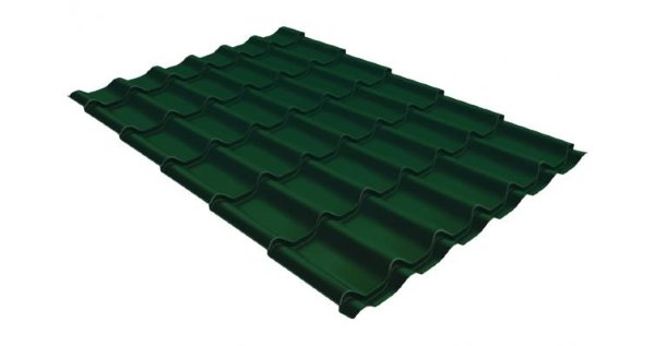 Металлочерепица классик GL 0,5 Velur20 RAL 6005 зеленый мох купить в New Moscow