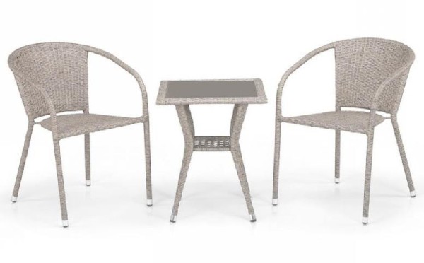 Комплект плетеной мебели AFINA из иск. ротанга T25C/Y137C-W85 Latte 2Pcs купить в New Moscow