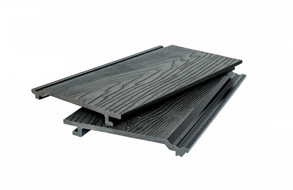 Фасадная доска 3D WOOD BRUSHING, чёрный купить в New Moscow