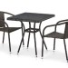 Комплект плетеной мебели AFINA из иск. ротанга T282BNT/Y137C-W53 Brown 2Pcs купить в New Moscow