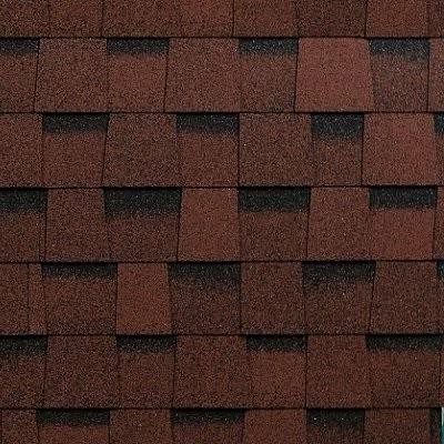 Двухслойная ламинированная черепица Shinglas, серия Фазенда – Красный купить в New Moscow