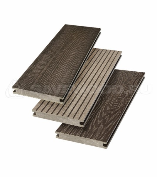 Террасная доска SW Fraxinus (R) полнотелая «SaveWood» Темно-коричневый купить в New Moscow