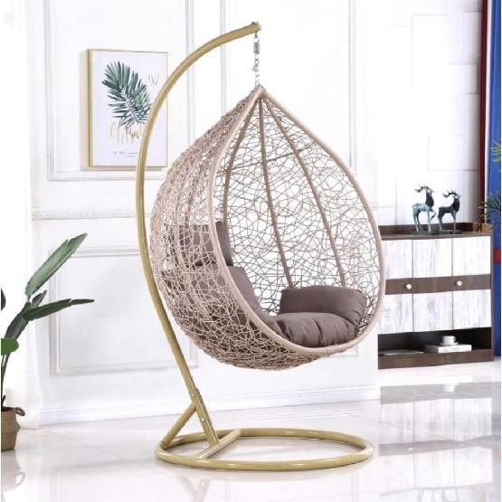 Кресло Подвесное из искусственного ротанга AFM-169A-XLB Beige купить в New Moscow