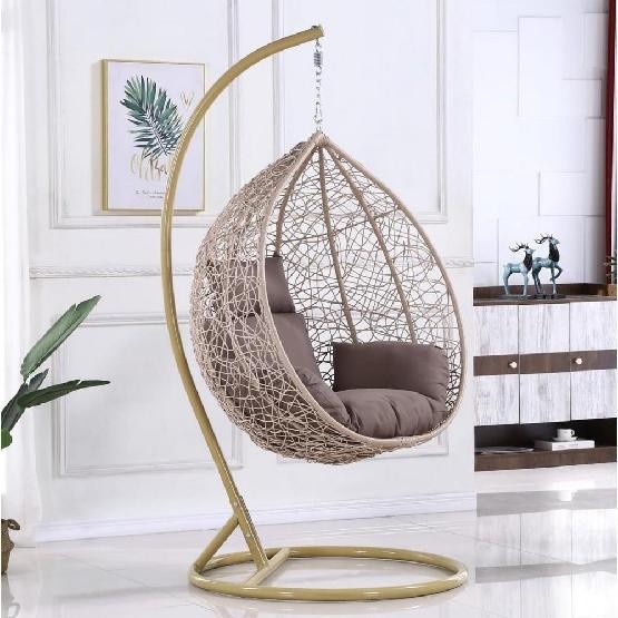 Кресло Подвесное из искусственного ротанга AFM-169A-LB Beige купить в New Moscow