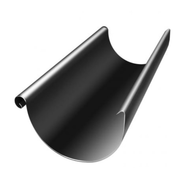 Водосток Grand Line 125x90 – Желоб 3м RAL 9005 купить в New Moscow