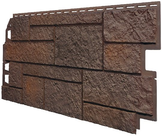 Фасадная панель VOX Sandstone (Сандстоун) темно коричневый купить в New Moscow