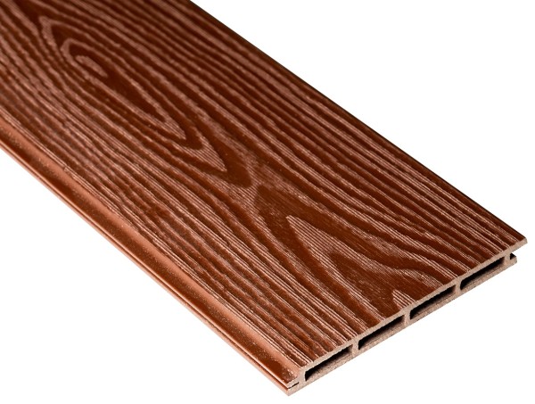 Фасадная доска из ДПК 3D Faynag - Шоколад купить в New Moscow