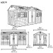 Сарай пластиковый LifeTime 15x8 DD купить в New Moscow