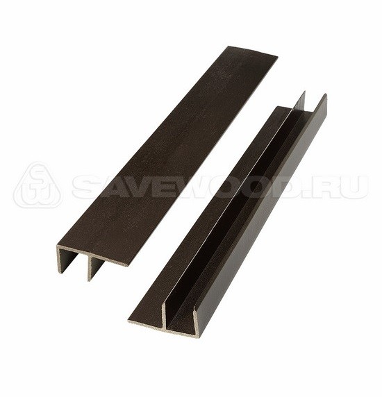 F-профиль ДПК Savewood – Тёмно-коричневый купить в New Moscow
