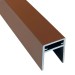 П-профиль Алюминиевый EasyDecking 35x25 Коричневый купить в New Moscow
