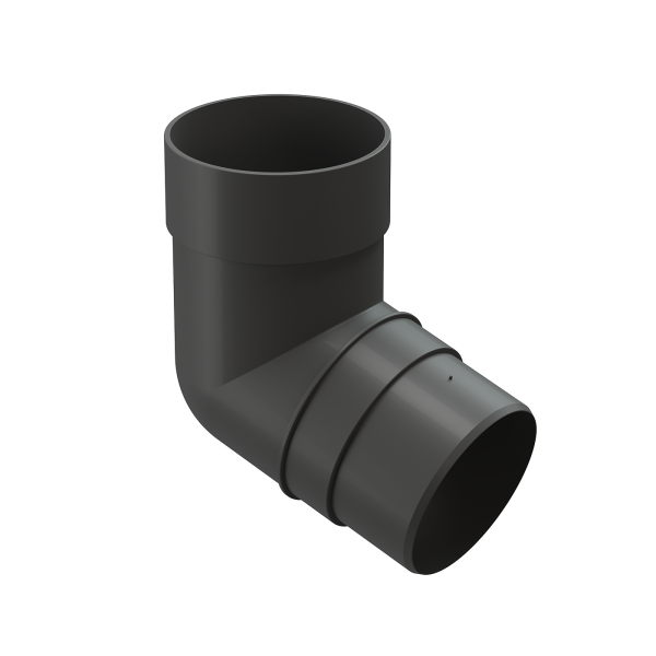 Колено 72˚ для водосточной трубы Docke Premium Графит купить в New Moscow