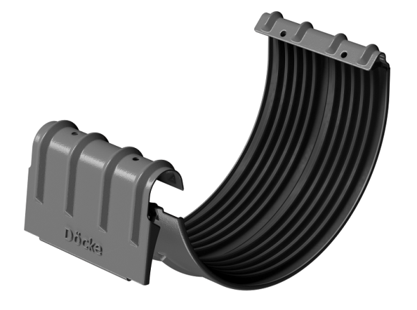 Соединитель желобов D125 Döcke STAL PREMIUM Графит, (RAL 7024) купить в New Moscow