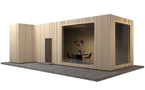 Фасадная панель GRINDERDECO, ДПК,двухсторонняя Выбеленный дуб купить в New Moscow