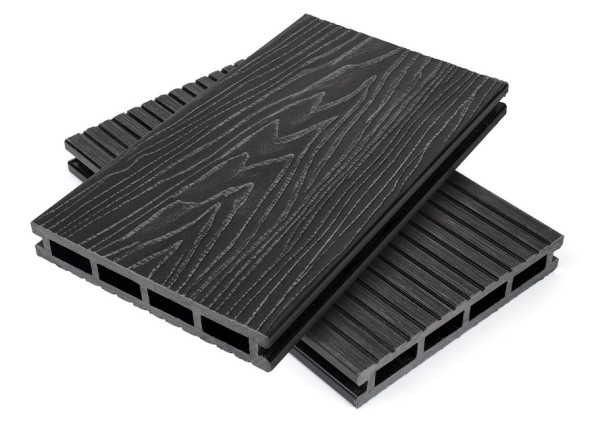 Террасная доская ДПК NanoWood Nature 3D пустотелая Графит купить в New Moscow