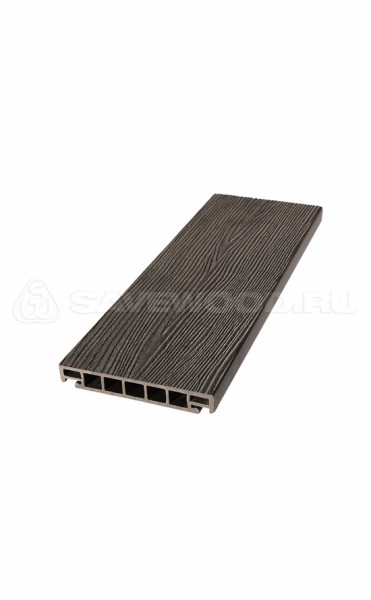 Террасная доска из ДПК SW Salix (S) (R) темно-коричневый купить в New Moscow