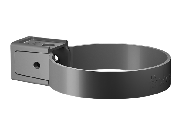 Хомут универсальный для водосточной трубы Docke Premium Графит купить в New Moscow
