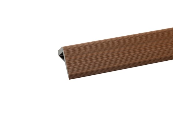 Уголок торцевой Ecodecking Скай коэкструзия 45х45х3000 Тик купить в New Moscow