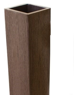 Столб опорный Woodvex Co-Extrusion Темно - Коричневый купить в New Moscow