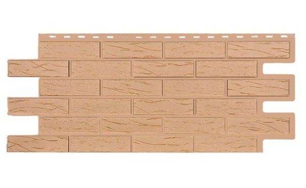 Фасадная панель T-Siding Кирпич Саман Эко Крем купить в New Moscow